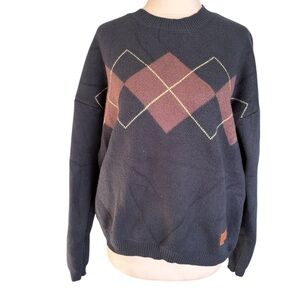 Taylor Swift Taylor’s Version Navy Argyle sweater